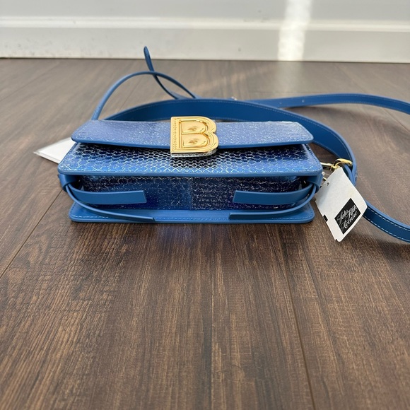 Brandon Blackwood Nia Metallic Python Shoulder Bag - Picture 13 of 16